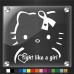 Hello Kitty Fight Like A Girl Decal